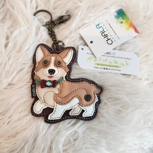 Chala Handbags Corgi Key Fob Corgi lovers Chala Keychain